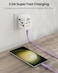 Moxedo CavoX Pro USB-A to USB-C Silicone Cable 3.0A Fast Charge and Data Sync Compatible for Galaxy S21, S20, S10, Note 10/9, A51, A11, Switch, Pixel, LG &amp; more (Purple, 1.2m)