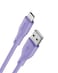 Moxedo CavoX Pro USB-A to USB-C Silicone Cable 3.0A Fast Charge and Data Sync Compatible for Galaxy S21, S20, S10, Note 10/9, A51, A11, Switch, Pixel, LG &amp; more (Purple, 1.2m)