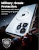 Moxedo Magnetic Protective Case 360 Protection Clear Case Hard PC with Built-in Strong Magnets Compatible with Magnetic Safe Designed for iPhone 13 Pro Max 6.7 inch (White)