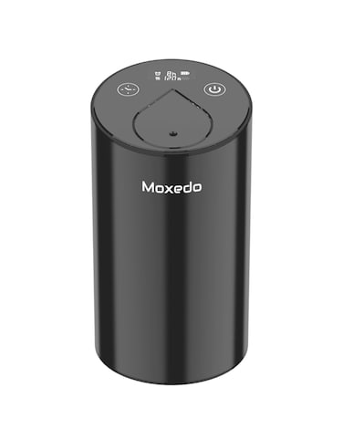 Moxedo Essential Aroma Diffuser Waterless Nebulizing Diffuser for Essential Oil Aroma Mist Portable Cordless USB Rechargeable with Timer for Car Room and Office