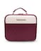 Moxedo 2 in 1 Portable Make-up Bag with Built-in LED Lighting Mirror 3 Color Brightness Make-up Organizer with Adjustable Divider Storage Cosmetic Bag (Maroon)