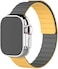 Moxedo Dual-Color Magnetic Watch Band Compatible with Apple Watch Series Ultra 2/9/8 Ultra /8/7/6/5/4/3/SE 44/45/49mm (Grey/Yellow)