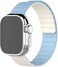 Moxedo Dual-Color Magnetic Watch Band Compatible with Apple Watch Series Ultra 2/9/8 Ultra /8/7/6/5/4/3/SE 44/45/49mm (Mist Blue/White)