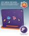 Moxedo Rugged Protective EVA Silicone Kids Case Cover, Shockproof DIY 3D Cartoon Pattern with Pencil Holder, Stand and Handle Grip Compatible for Apple iPad 9.7 inch (Purple)