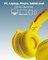 Moxedo Junior Wireless On-Ear Headphones for Kids Adjustable Foldable Design Stereo Headphone 90dB with Built-In Microphone Compatible for iPad/Phone/Tablet and Other Devices (Junior Happy Furry King)