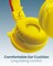 Moxedo Junior Wireless On-Ear Headphones for Kids Adjustable Foldable Design Stereo Headphone 90dB with Built-In Microphone Compatible for iPad/Phone/Tablet and Other Devices (Junior Happy Furry King)
