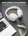 Moxedo Harmoniq Wireless Headphone Dual Powered Bluetooth Version 5.3 Foldable Fast Charging HiFi Stereo Sound, Noise Reduction Microphone, 40 Hours Long Playtime with AI Touch Control (Off-White)