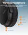 Moxedo Harmoniq Wireless Headphone Dual Powered Bluetooth Version 5.3 Foldable Fast Charging HiFi Stereo Sound, Noise Reduction Microphone, 40 Hours Long Playtime with AI Touch Control (Black)