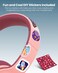 Moxedo Tiny Tunes Wired On-Ear Headphone with In-Line Remote Built-in Microphone Adjustable Foldable Design Stereo Headphone 93dB Compatible for iPad/Phone/Tablet and Other Devices (Red)