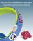 Moxedo Tiny Tunes Wired On-Ear Headphone with In-Line Remote Built-in Microphone Adjustable Foldable Design Stereo Headphone 93dB Compatible for Ipad/Phone/Tablet and Other Devices (Blue)