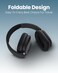 Moxedo Rave Bass Wireless ANC Headphone 42dB Active Noise Cancelling Over-Ear Headphone Dual Powered, 33 Hours Long Playtime with Built-in Microphone (Black)