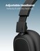 Moxedo Rave Bass Wireless ANC Headphone 42dB Active Noise Cancelling Over-Ear Headphone Dual Powered, 33 Hours Long Playtime with Built-in Microphone (Black)