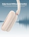 Moxedo Rave Bass Wireless ANC Headphone 42dB Active Noise Cancelling Over-Ear Headphone Dual Powered, 33 Hours Long Playtime with Built-in Microphone (Beige)