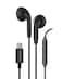 Moxedo Wired Stereo Earphone Type-C Connector Earphone with In-Line Microphone for iPhone 16/15, Samsung Galaxy S24 Ultra/S21 Ultra/ S20 FE, Note 20/10, iPad Pro 2018/Mac Book (Black)