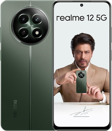 realme 12 5G (Woodland Green 8GB RAM, 256GB ROM)   950nit Sunlight Display   108MP 3X Zoom Portrait Camera   5000mAh Battery   12 Month Warranty - International Version