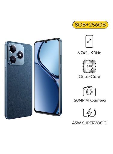 realme C63 Dual SIM Leather Blue 8+8GB RAM 256GB 4G - Middle East Version