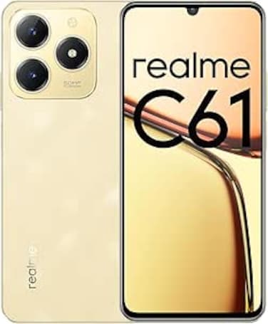 Realme C61 Dual SIM 8GB RAM 256GB 4G (Sparkle Gold) - Middle East Version