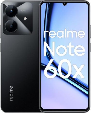 Realme Note 60X  Dual SIM  64GB ROM  3GB RAM (Marble Black)-Middle East Version