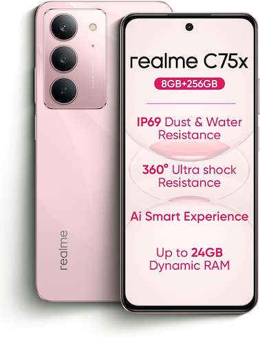 realme C75X Dual SIM Coral Pink 8GB RAM 256GB 4G - Middle East Version