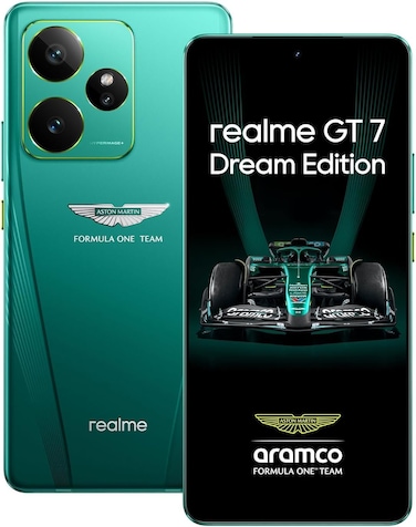 realme GT 7 Dream Edition 5G Dual SIM, 16GB ROM 512GB RAM Aston Martin Green - Middle East Version