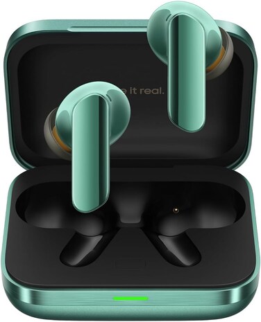 Realme Buds Air 7 Pro  Dual‑Driver ANC Earbuds   IP55 Water‑Resistant (Racing Green)