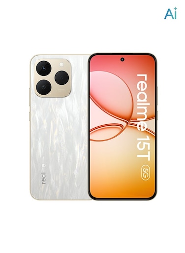 Realme 15T Dual SIM, 12GB RAM, 256GB, 5G, Flowing Silver - Middle East Version