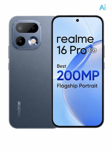 realme 16 Pro Dual Sim, 12GB RAM, 256GB, 5G, Pebble Grey- International Version