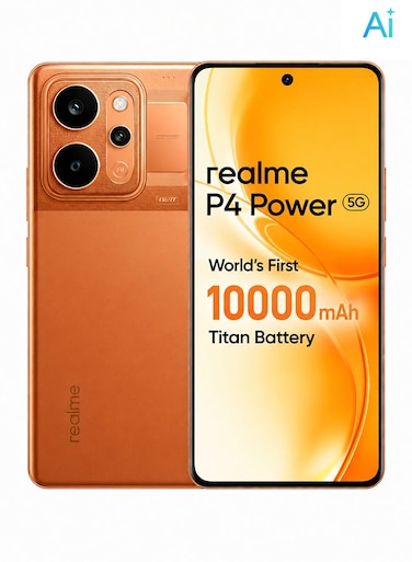 realme P4 Power Dual Sim, 8GB RAM, 256GB, 5G, Flash Orange- International Version