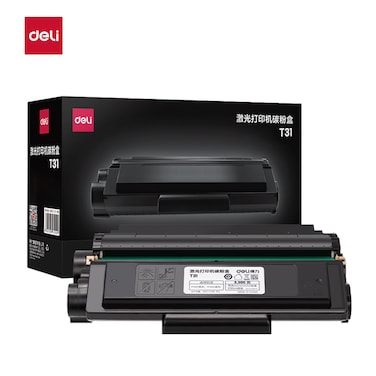 Deli T31 Black Toner Cartridge Compatible with Deli P3100 & M3100 Series Laser Printers   High Yield 3500 Pages   Crisp Monochrome Printing   Easy Installation   Office & Business Use
