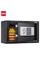 Deli Electronic Digital Safe Box, (20x31x20cm), Steel Security Safe with Digital Lock, 4.1kg ET520 Black