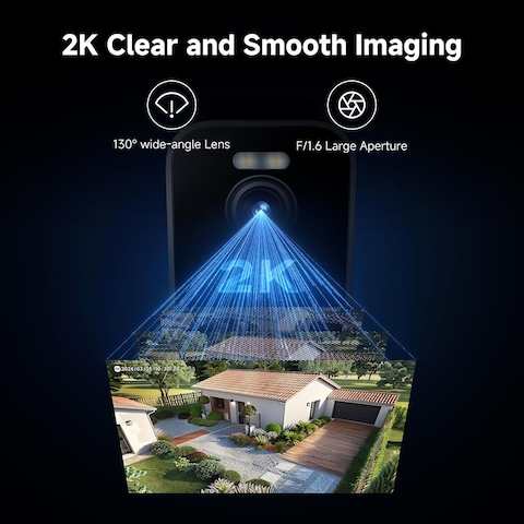 Xiaomi Outdoor Camera BW300, Security Camera, 2K Resolutio, Super-Large Battery, IP67 Dust And Water Resistance, Full-Colour Night Vision, Free Picture Guardian Service