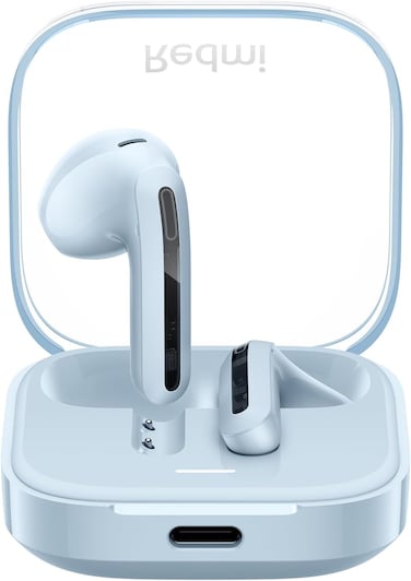 XIAOMI Redmi Buds 6 Active Wireless Earbuds, 14.2mm Dynamic Driver, Clear Call with Dual Mic, Bluetooth 5.4, 30-Hour Battery Life, Lightweight Design &ndash; Transparent Blue