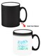Color Changing Heat Sensitive Ceramic Mug, Image Revealed When HOT Liquid is Added! My brain has too many tabs open