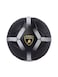 كرة قدم بلاستيكية مخيطة آليًا من من لامبورجيني (المقاس 5، أسود)