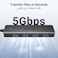 UGREEN USB A Hub 3.0, 0.6M, 4 Ports Multiport Adapter Ultra Slim Data Splitter Hub [Charging Not Supported] Multiple USB Extension for Laptop, Desktop PC, PS5, Mouse, Keyboard, Flash Drive, Printer
