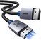UGREEN 16K Displayport Cable 1M, DP 2.1 Cable Support 16K@60Hz, 8K@120Hz, 4K@240Hz 80Gbps HDR, Displayport 2.1 Nylon Braided Cable Compatible with Monitor, Laptop, Graphics, PC, TV etc