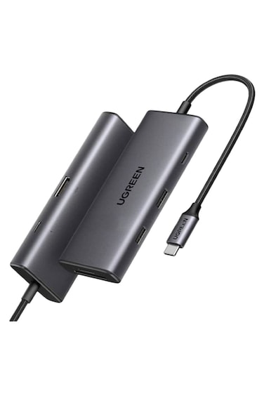 UGREEN 7-in-1 USB-C HUB 2xUSB-A 3.2 + USB-C 100W PD + USB-C 3.2 + SD/TF + 4K HDMI Space Grey
