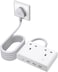 UGREEN Nexode 4 USB Ports Extension Cord, 2 AC 2990W Max Power Strip, PD20W Extension Plug Compatible with iPhone 17, iPad, Laptop, electrical appliances, for Home/Office/Travel,(1.5M White),2025 New