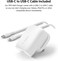 Belkin 30W USB C wall charger with PPS, Power Delivery, USB-IF certified PD 3.0, fast charger plug for iPhone 16, 15, Galaxy S24, iPad, AirPods, MacBook, Pixel, more - USB-C to C Cable included