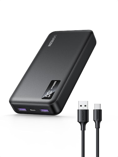 UGREEN Power Bank 20000mAh, 22.5W Portable Charger Fast Charging PD 3.0 USB C Input&amp;Output Battery Pack with Digital Display Include Cable for iPhone 17/16/15, Galaxy S25U/S24, iPad, AirPods, etc