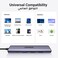 UGREEN Revodok USB C Hub with 100W PD Charging, Type C to HDMI 4K30Hz Adapter, 3 USB A Data Ports, Multiport Hub for Windows, MacBook, Monitor, Projector, Smart TV, iPad/Air, iPhone 16 /Pro Max
