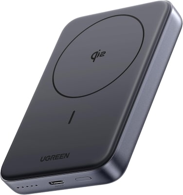 UGREEN Nexode Wireless Power Bank 10000mAh Qi2 Certified 15W Fast Charging Magnetic Portable Charger PD30W MagSafe-Compatible Battery Pack Phone Charger Compatible with iPhone 
