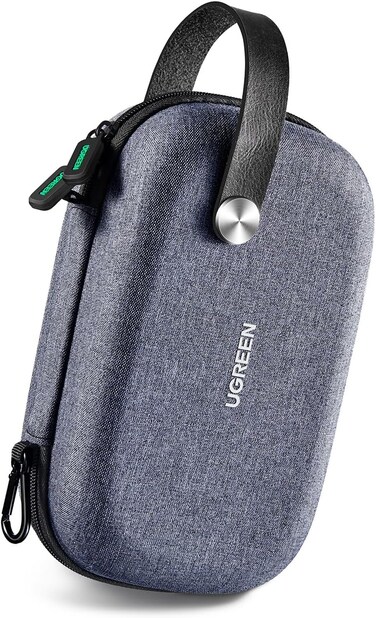 UGREEN Electronics Bag, Tech Accessories Case, Organizer Case for Travel Electronics, Water-Resistant Shockproof Organizer Pouch Compatible with Charger,Charging Cables,Flash Drive,Headphones