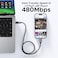 UGREEN UNO 100W USB C Cable 2M, Fast Charging 5A Type C Cable, 480 Mbps Data Transfer Type Cord Compatible with MacBook Pro M3/Air, iPad 2024/Air 5, iPhone 16 Pro Max, Galaxy S25 Ultra/24/23
