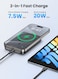 UGREEN PB206 10000mAh Magnetic Wireless Power Bank with Foldable Kickstand