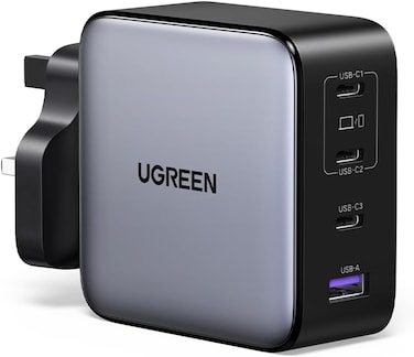 UGREEN Nexode 200W USB C Charger GaN Tech 4-Port 140W Laptop Charger Type C Fast Wall Charger Adapter Compatible for MacBook Pro/Air, Dell XPS, 65W iPad, 30W iPhone 16 Pro, 25W Samsung S24U, etc