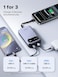 UGREEN 20000mAh Power Bank with Built-in Cables PD22.5W, Emoji Display   20000mAh high-capacity, dual built-in USB-C cables, 22.5W fast charge, emoji battery status, compact 348g, charge 3 devices