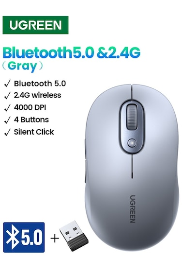 UGREEN M556 Wireless Mouse (45149) - Gray