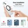 UGREEN MagSafe Ring Magnetic Sticker (2 Pack), Universal Conversion Kit Metal Plate for Phone Case MagSafe Wallet Power Bank, Fit for iPhone 16/15/14/13/12/11/X Series, Samsung S25/24/23/22, Black