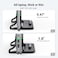 UGREEN Aluminum Vertical Laptop Stand, Double Desktop Stand Holder with Adjustable Dock Space-Saving Anti Slide Silicone Grips for All Tablet/iPad MacBook/Surface/Samsung/HP/Dell/Chrome Book Black
